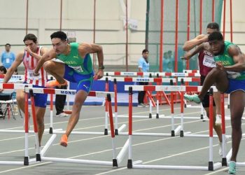 Eduardo de Deus e Ketiley Batista faturam o ouro nos 60m com barreiras na Bolívia