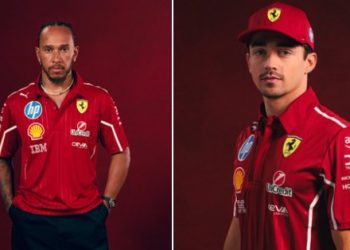 Ferrari revela uniformes para a temporada 2025 da Fórmula 1