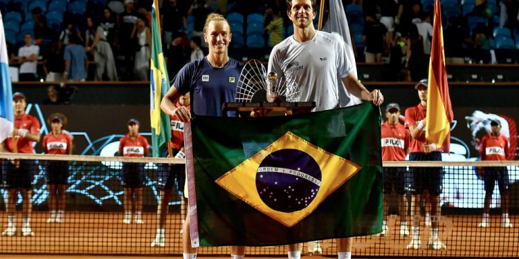 Rafael Matos e Marcelo Melo vencem espanhóis e são campeões de duplas do Rio Open