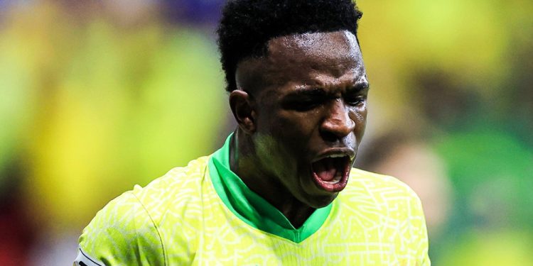 Vini Jr decide nos acréscimos, Brasil vence Colômbia no Mané Garrincha e sobe na tabela da Eliminatórias