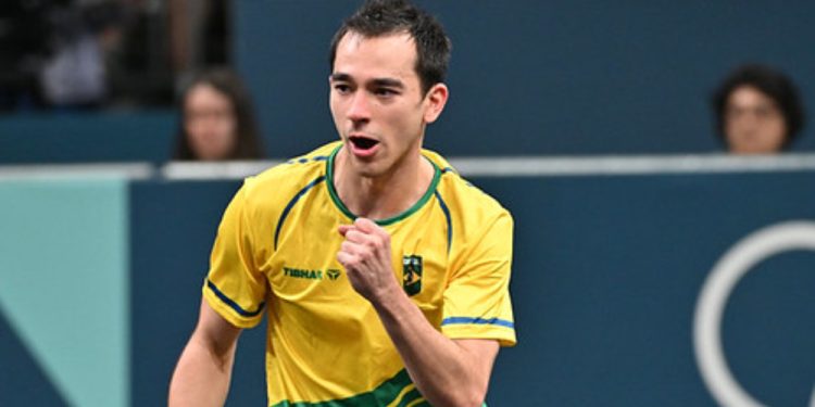 Calderano celebra volta por cima após frustração em Paris: “Me sentia muito mal”