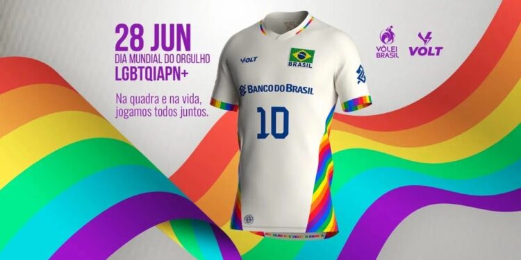 CBV e Volt Sport lançam camisa em apoio à causa LGBTQIAPN+: “Orgulho que veste a camisa”