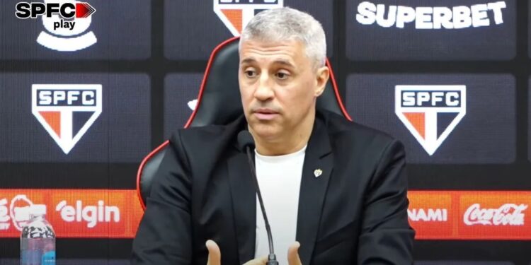 “Vim aqui ganhar”, diz Hernán Crespo em apresentação no São Paulo