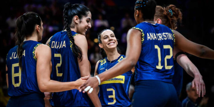 Com brilho de Ana Cristina e estreia de Gabi, Brasil vence República Dominicana na Liga das Nações