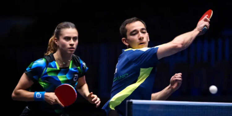 Hugo Calderano e Bruna Takahashi vão à final de torneio na Eslovênia