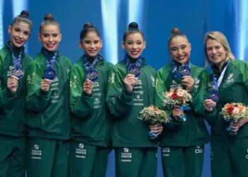 Brasil termina com ouro e bronze etapa de Milão da Copa do Mundo de Ginástica Rítmica