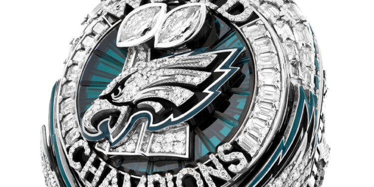 Eagles homenageiam o Brasil em anel de campeão do Super Bowl LIX