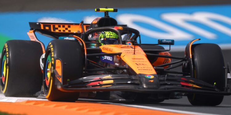 Norris lidera dobradinha da McLaren no TL1 para o GP da Holanda; Bortoleto é 9º