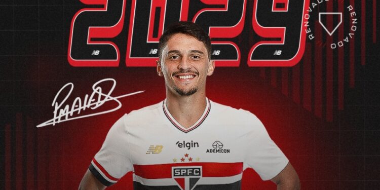 São Paulo renova contrato de Pablo Maia até dezembro de 2029