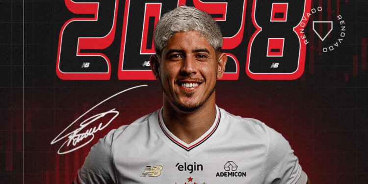 São Paulo anuncia renovação de contrato com Alan Franco até 2028