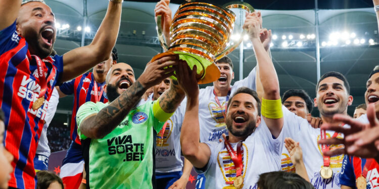 Bahia goleia Confiança e conquista o pentacampeonato da Copa do Nordeste