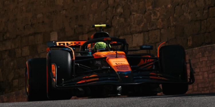 Norris é o mais rápido no terceiro treino livre em Baku; Bortoleto é 18º