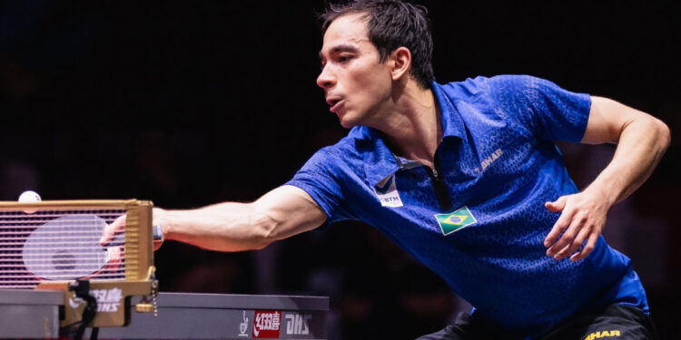 Calderano leva virada e é eliminado na estreia do WTT Champions de Montpellier