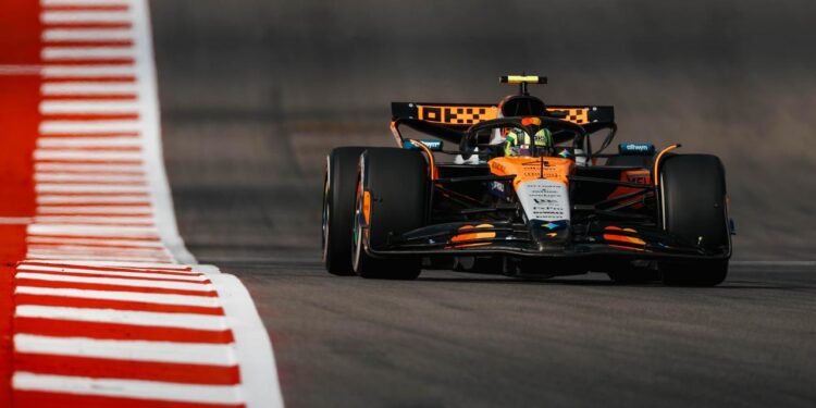 Norris lidera único treino livre do GP dos Estados Unidos; Bortoleto é 12º