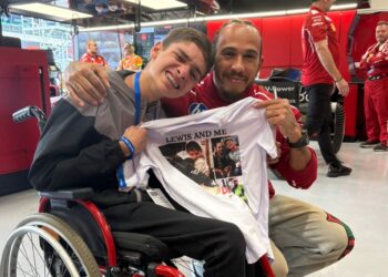 Lewis Hamilton e Cadu Campos: o reencontro que emocionou Interlagos