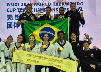 Brasil vence Coreia do Sul e é tricampeão da Copa do Mundo de Taekwondo por Equipes em Wuxi
