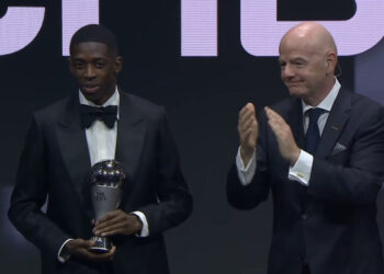 Dembélé vence o prêmio Fifa The Best de melhor jogador do mundo
